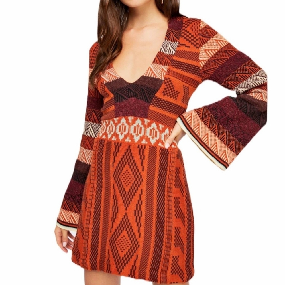 Free People Patchwork Dress
